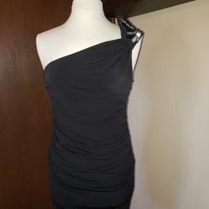 Ruched cocktail dress